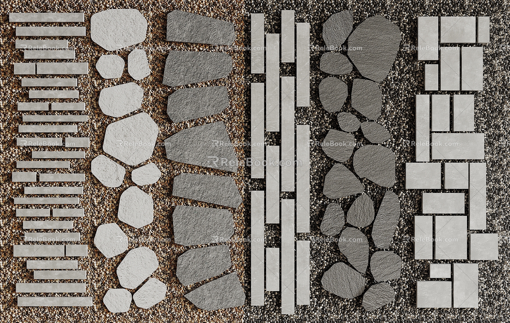 Stone Path 3d model