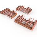Industrial Metal Frame Equipment With Multiple Structural Components For Construction Use