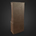 Wooden Bookcase Furniture With Multiple Shelves And Cabinet Door Storage For Books