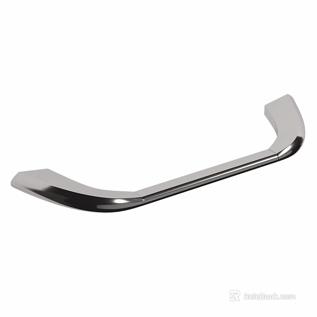 Stainless Steel Handle for Washing Appliances in Daily Household Use 3d model 