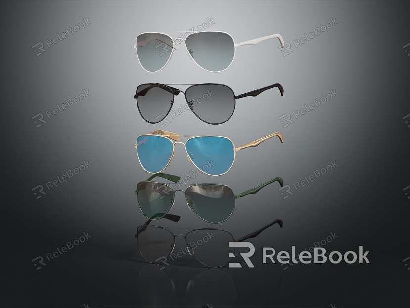 Modern glasses sunglasses model