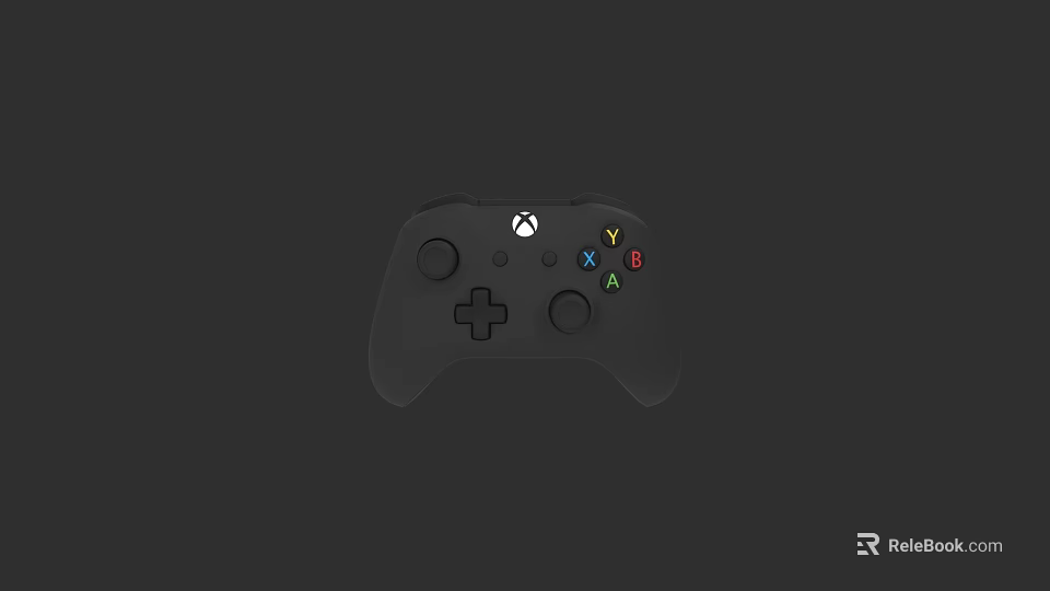 Wireless Xbox Gaming Controller For Entertainment Electronics With Ergonomic Design And Colorful Buttons 3d model 