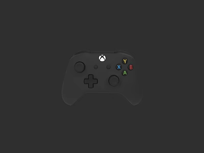 Wireless Xbox Gaming Controller For Entertainment Electronics With Ergonomic Design And Colorful Buttons 3d model