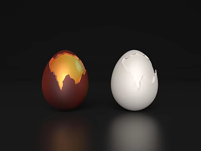 egg shell egg egg egg shell egg yolk egg white broken egg shell 3d model