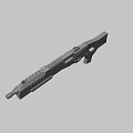 Shotgun Sci-Fi Razor Shooting Gun 3d model