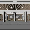 Modern Spacious Interior Design With Wooden Ceiling Round Pendant Light Bookshelves And Sofas