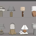 Modern Cream Style Table Lamp Cream Table Lamp 3d model