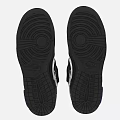 Nike Black Sneakers With White Laces Silver Side Logo And Purple Accents