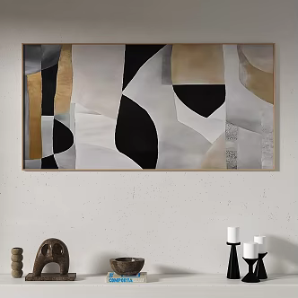 Light Luxury Decoration Painting 3d model