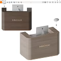 Kartell Front Desk Minimal Front Desk Catering Front Desk 3d model
