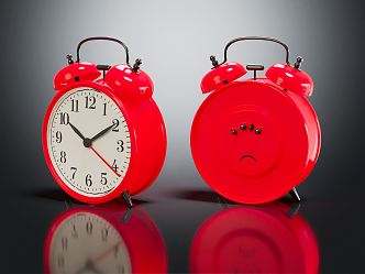 Modern alarm clock alarm 3d model