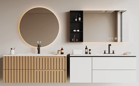Modern bathroom cabinet 3d model