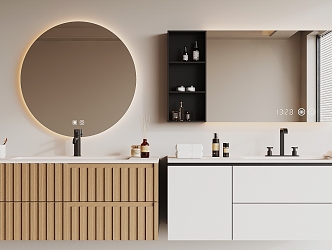 Modern bathroom cabinet 3d model