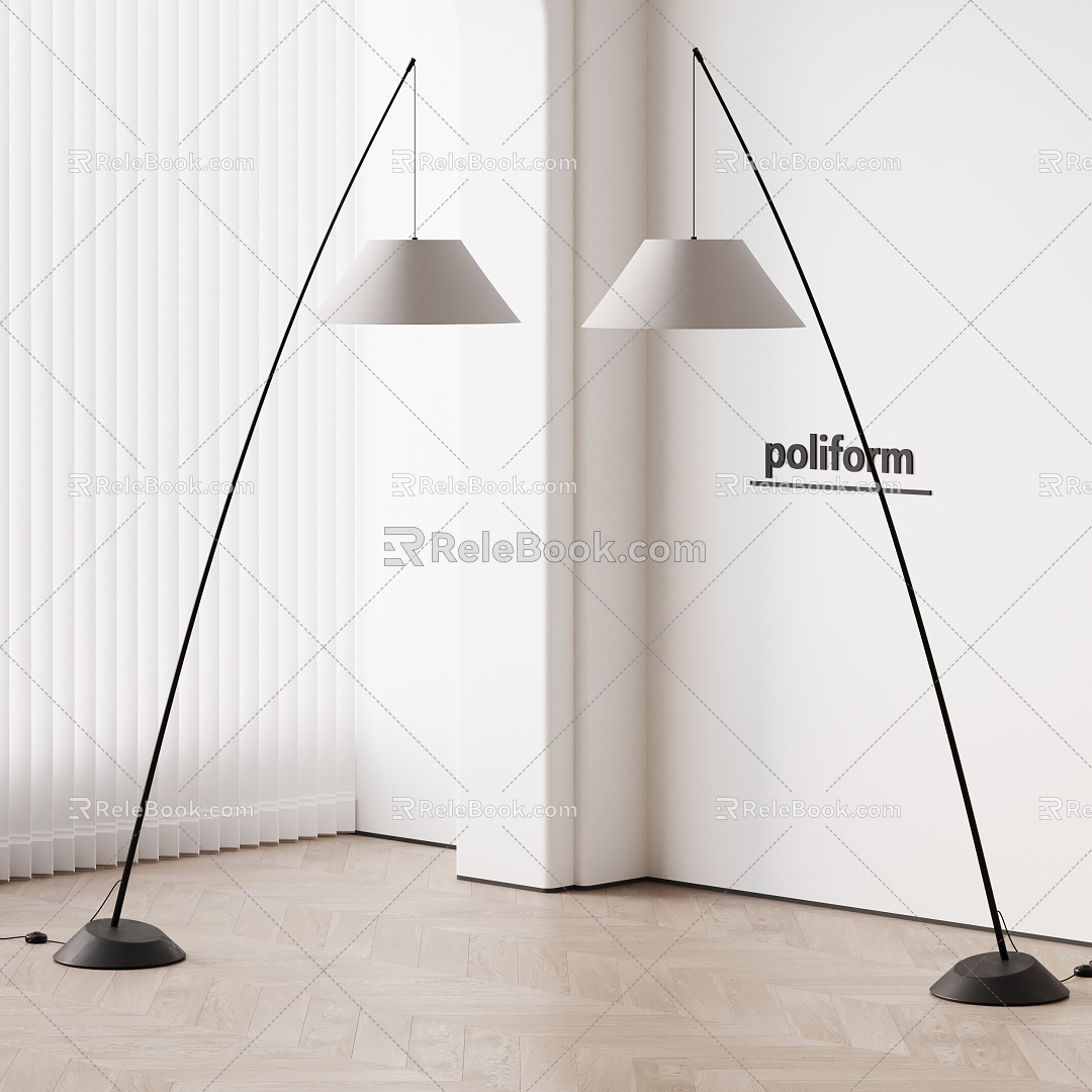 poliform modern floor lamp fishing lamp model