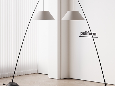 poliform modern floor lamp fishing lamp model