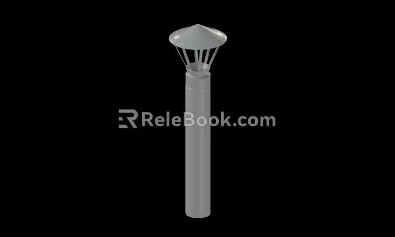 modern mechanical parts pipeline 3d model