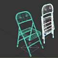 Folding Leisure Chairs With Silver Metal Frame And Burgundy Seat Backrest