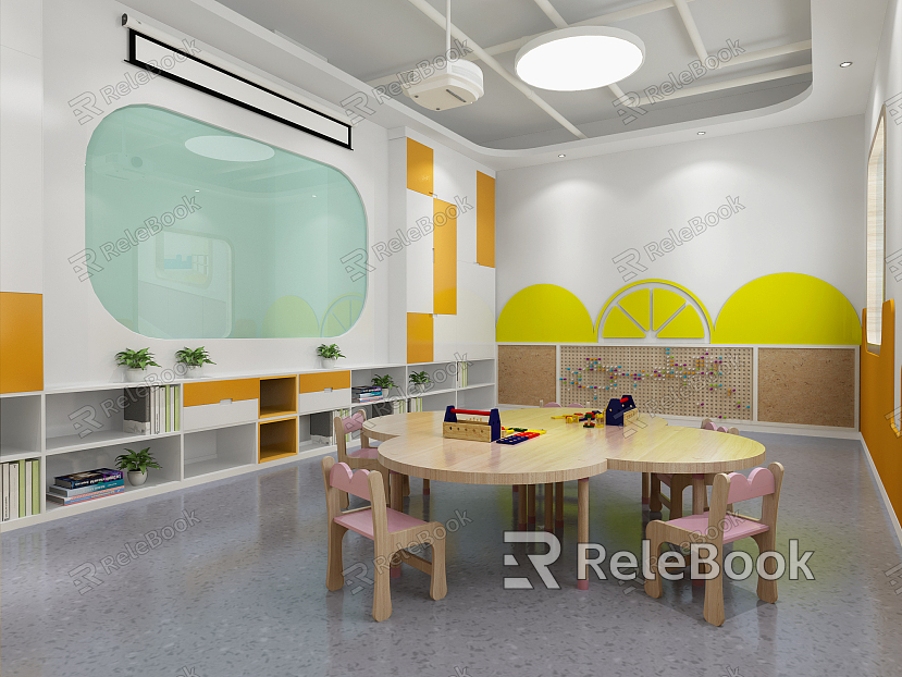 Modern Kindergarten Kindergarten Recreation Room model