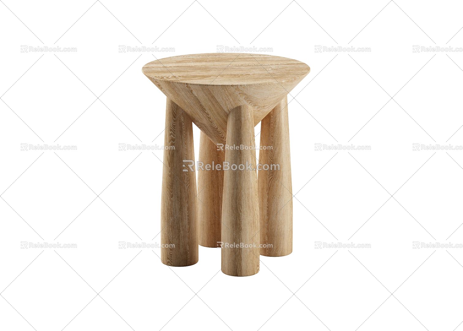 Modern children's chair children's stool 3d model