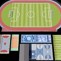 3D Model Design of Multi Sports Facilities Including Track Field Football Court and Basketball Court