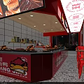Sauce Duck Shop With Red Illuminated Signboard Cartoon Duck Logo And Displayed Dishes Outdoor