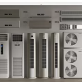 Modern Air Conditioning Air Conditioning Combination Vertical Air Conditioning Wall Hanging Air Conditioning Central Air Conditioning Yuba Air Conditioning External Unit 3d model
