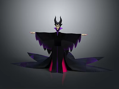 Female Elf Cartoon Witch Magic Witch Magic Girl Magician Elf Mage Warlock Wizard 3d model