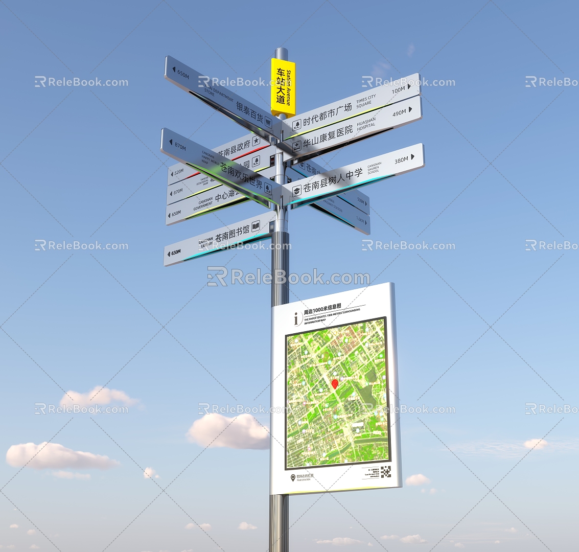 Traffic Guide 3d model