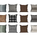 Decorative Throw Pillows In Various Colors And Patterns Like Plaid Houndstooth And Solids