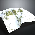Wooden Stone Decorative Slab Featuring Green And White Natural Textures For Interior Design