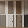 Stylish Hinged Doors in Various Colors for Home Interior Design