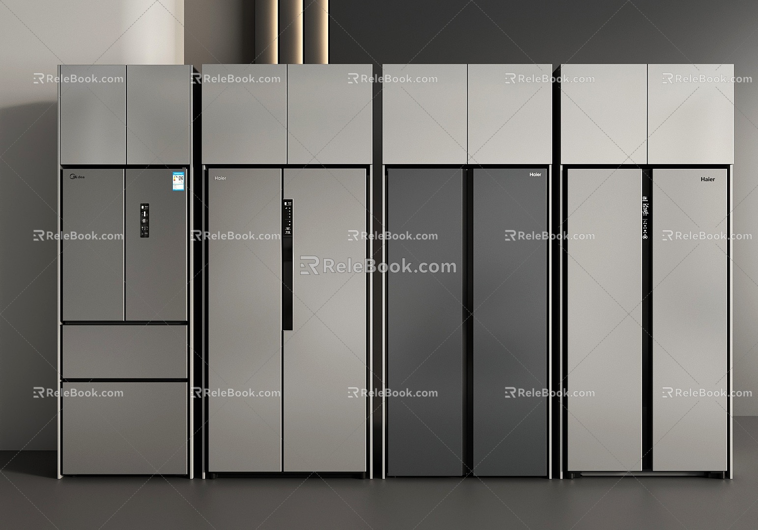 Refrigerator Open Door Refrigerator Four Door Refrigerator French Refrigerator Double Door Refrigerator 3d model