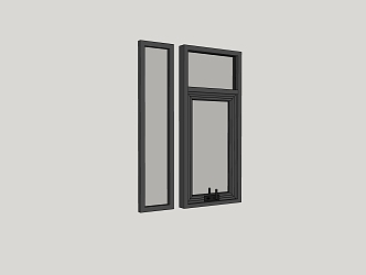 Aluminum alloy window combination 3d model