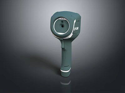 Portable Handheld Green Device With Ergonomic Grip Handle And Front Lens Design 3d model