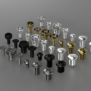 Hardware computer screw 3d model