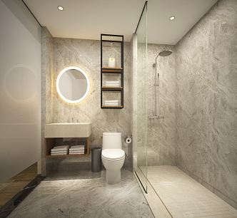 Hotel Toilet Modern Toilet 3d model