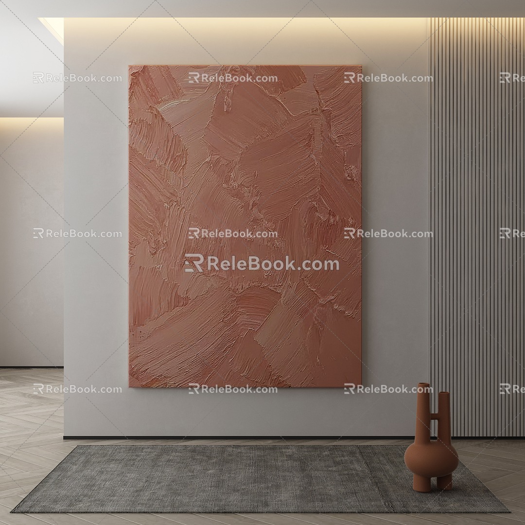 modern decorative painting 3d model