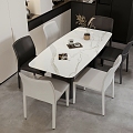 Modern Dining Table and Chair 3d model