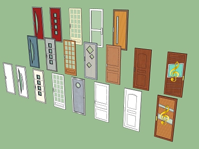 Entry door collection model