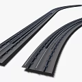 Smooth Curved Train Tracks Ideal for Model Railroad Layout Design and Decoration