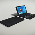 2 in 1 Tablet Laptop With Detachable Keyboard Windows Interface And Case 3d model