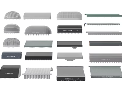 Various Design Outdoor Sunshade Canopies With Modern Styles And Durable Materials 3d model
