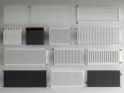 Various Types Of Radiators For Home Heating 3d model
