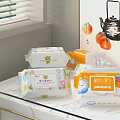 Wet Tissue Paper Wet Toilet Paper Soft Skin Towel Soft 3d model