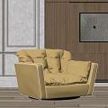 Baxter Sorrento Sauron Drag Single Chair Single Sofa Chair Single Sofa 3d model