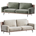 Modern two-seater sofa 3d model