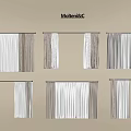 Stylish Window Curtains in Neutral Tones with Various Hanging Styles for Home Decor