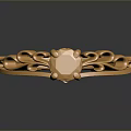 Luxurious Elegant Gold Fashion Ring With Intricate Chain Design And Sparkling Diamond Accent