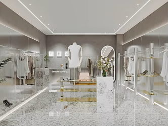 Modern Clothing Store Clothing Store Women's Clothing Store 3d model