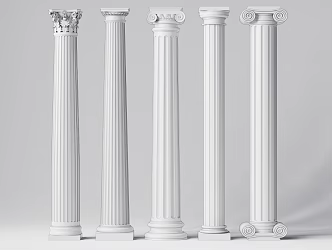 European Roman Column 3d model